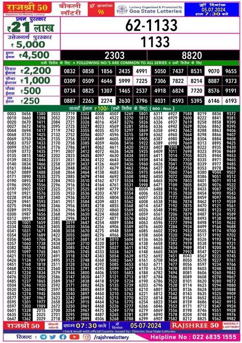 rajshree 50 lottery result today evening 6.30 pm|Rajshree Lottery Result Today – Check now! .